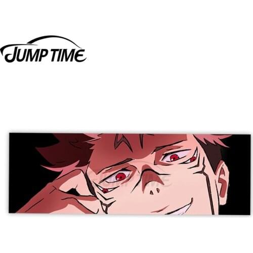JumpTime 13 x 4.2cm Satoru Gojo Slap Sticker Jujutsu No Kaisen Car Accessories Stickers Laptop Decal Personality Door Protector