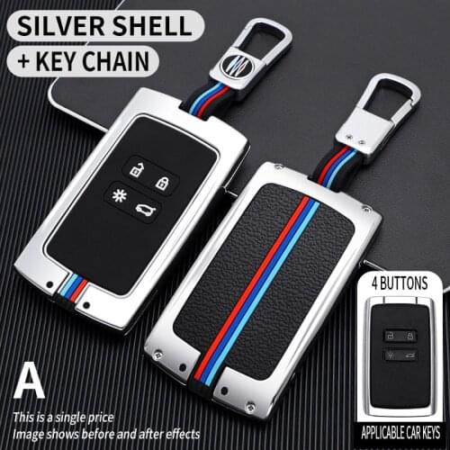 Zinc Alloy Car Key Case Cover for Renault Koleos Kadjar Scenic Megane Sandero Espace Clio Captur Kangoo Laguna Talisman Twingo