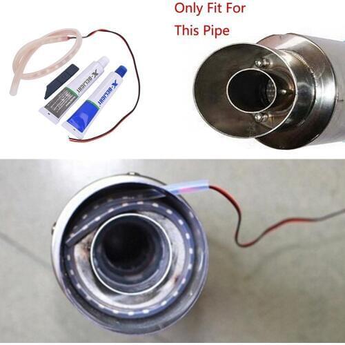 Motorcycle Decorative Lights Modification Exhaust Pipe High-Temperature Resistant Motorcycle Light Bar Stripe Moto Accessories