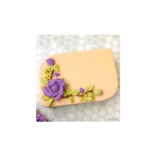Fondant Mould Rose Vine Silicone Mold Flower Rose Soap Molds Gypsum Chocolate Candle Mold Clay Resin HC0165 PRZY Silicone