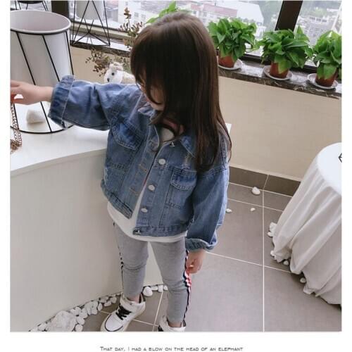 Jacket 2020 spring new childrens short baby retro jacket girls jackets kids jacket