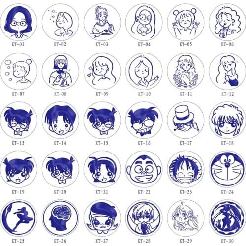 Cartoon Anime Stamp Head Custom DIY Conan Heads Original Wax Seal Stamps Postage Journal Package Wedding Date Gifts Envelope