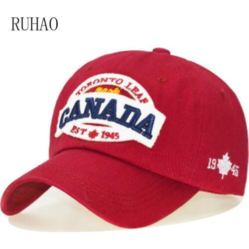 RUHAO New Washed Cotton Baseball Cap 2019 Snapback Hat For Men Women Dad Hat Embroidery Casual Cap Casquette Hip Hop Cap