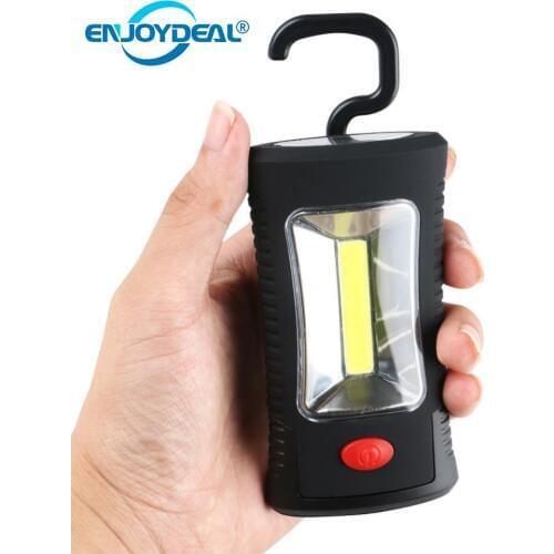 Portable COB LED Magnetic Folding Hook Working Inspection Light Flash Light Torch Lanterna Camp Tent Pocket Lamp AAA Keychain