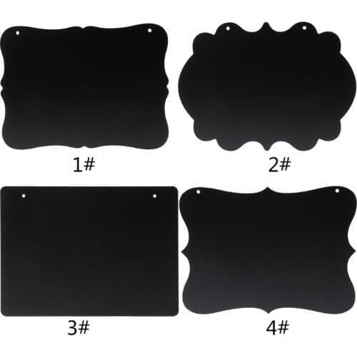 Rectangle Hanging Wood Blackboard Double Sided Erasable Chalkboard Message Board