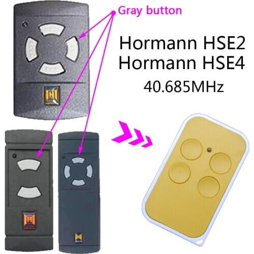 Hormann HSE2 HSE4 40.685MHz Remote Control Hormann Low Frequency Garage Gate Door Control 40.685 MHz