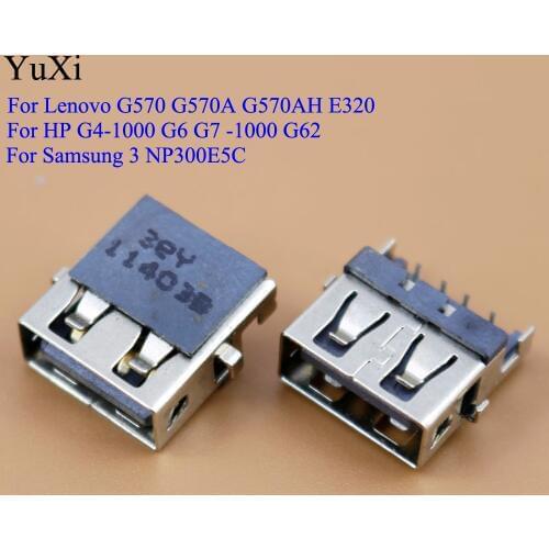 Laptop USB jack socket port connector for HP G4-1000 G6 G7 -1000 G62 for Lenovo G570 G570A G570AH E320 for Samsung 3 NP300E5C