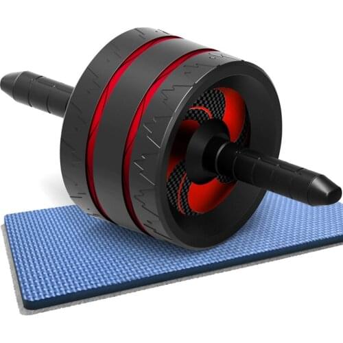 Ab Roller No Noise Abdominal Wheel Ab Roller with Mat Arm Waist Leg Exercise Gym Fitness Equipment Mute Wheel Home Trainer X249B