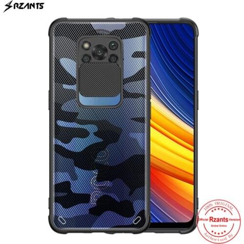 Rzants For Xiaomi POCO X3 NFC POCO X3 Pro Case Hard [Camouflage Lens] Camera Protect Shockproof Slim Crystal Clear Cover