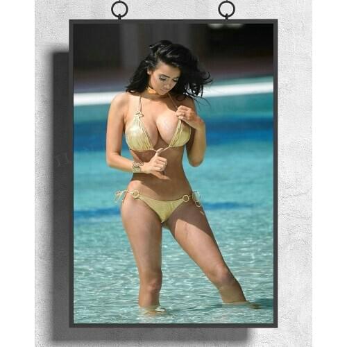 H388 Silk Poster Home Decoration Chloe Khan Hot Model 02 Wall Art Christmas Gift