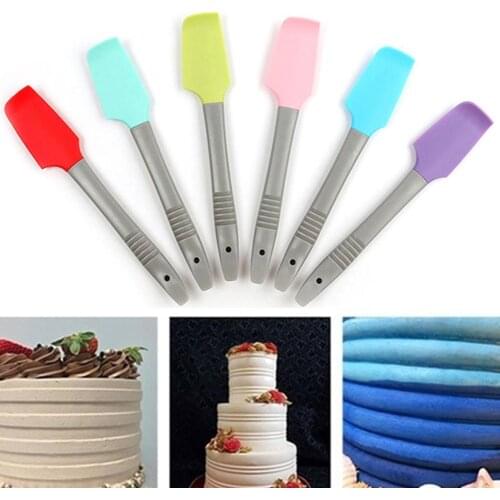 Silicone baking pastry spatula for cake kitchen spatula cream mixer Ice cream scoop Cream scraper Baking tools（Random color