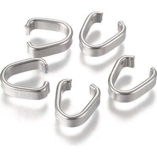 100pcs 304 Stainless Steel Open Quick Link Connectors Linking Rings For DIY Jewelry Making Findings Accessories 9x8x3mm