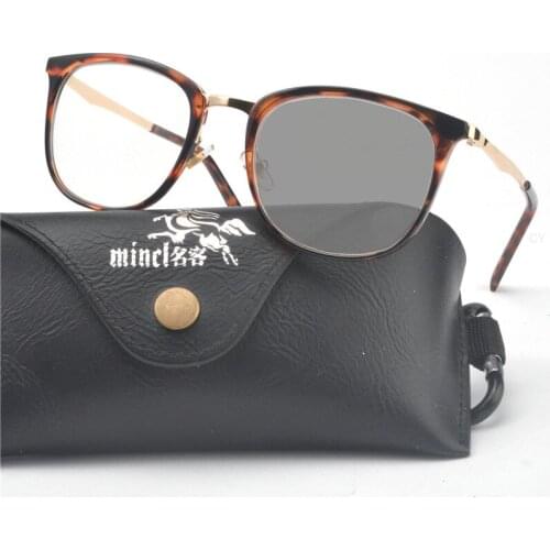 Square Sun Photochromic Reading Glasses women adjustable vision With Multifocal Diopter Progressive glasses FML