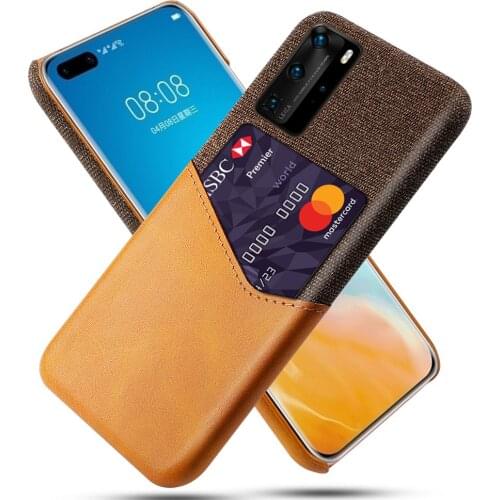 For Huawei p40 pro plus Mate 30 Pro Case PU Leather Plexiglass Shockproof Bumper Phone Case For p40 pro plus Back Cover