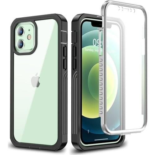 Shockproof Transparent Clean Case For iPhone 12 11 Pro Max Full Body Protective Bumper Case for iPhone 11 X XS Max XR 7 8 6 Plus