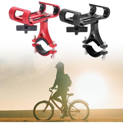 Bike Phone Holder Adjustable Aluminum Alloy Bicycle Handlebar Cradle Phone Mount Sand Fits For 3.5-6 Inches Cell Phone