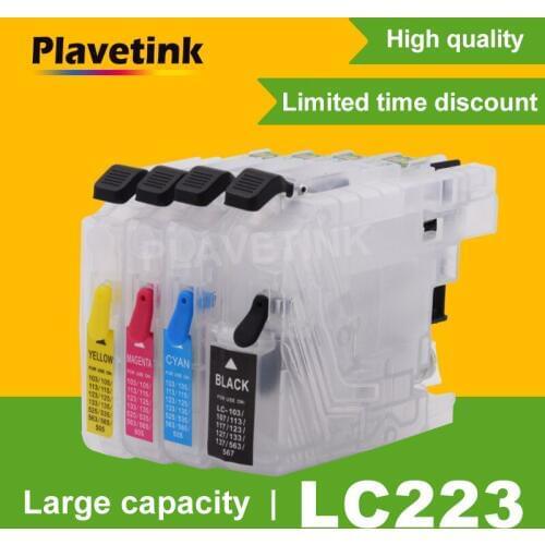 Plavetink Refill Ink Cartridges LC223 LC221LC225 LC227 LC229 For Brother LC223 XL J480DW J680DW J880DW DCP-J4120DW Printer
