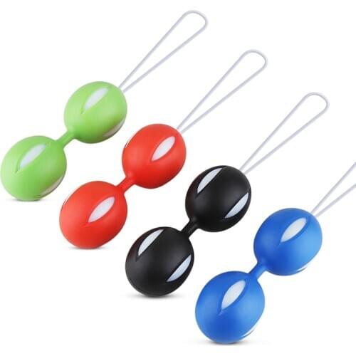 Female Smart Duotone geisha Ball Weighted Female Kegel Vaginal Tight Exercise vibrator Sex Toys for woman vagina balls