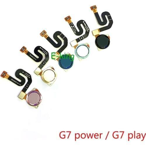10PCS For Motorola Moto G7 Power Play Fingerprint Reader Touch ID Sensor Return Key Home Button Flex Cable