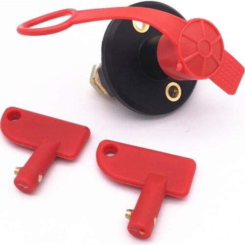 12-24v Car Battery Switch Power Isolator Cut Off Kill Switch + 2 Removable Keys For Marine ATV Truck Boat Car Disconnect