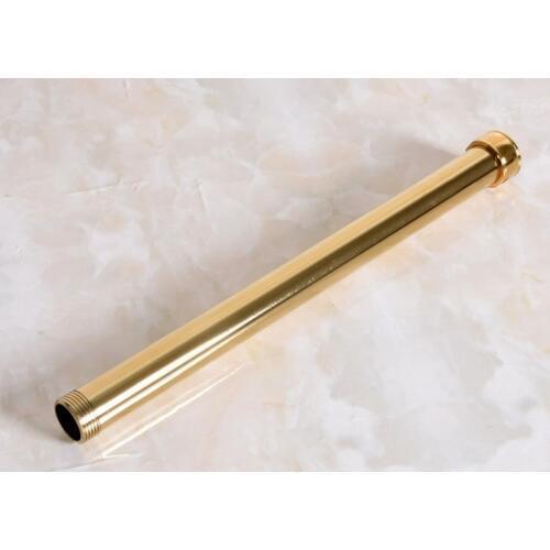 32cm Gold Color Brass Extension Tube Pipe Rod For Rain Shower Faucet Set (G3/4") Bathroom Accessory mba703