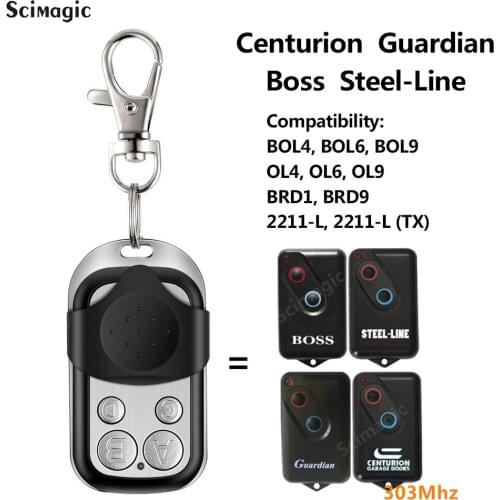 3x BOL4 BOL6 BRD1 Garage Door Remote Control 303MHz Boss STEEL-LINE Guardian CENTURION Gate controller
