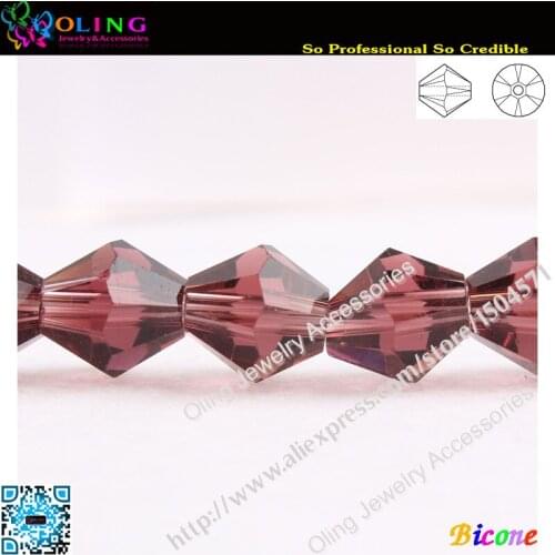 720pcs/Lot AAA Top Quality 5301 Bicone Beads 3mm Grape Crystal Bead Loose Spacer Beads fit DIY Jewelry Making