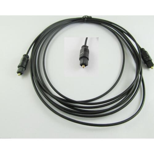 5pcs Digital Optical Fiber Optic Toslink Audio Cable OD 2.2mm 5M 15ft 15feet