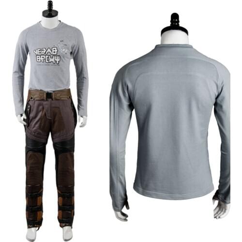 Fast Shipping Peter Jason Quill Cosplay Costume Cotton T-shirts Man Long Sleeve Tee Tshort