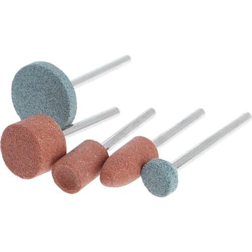 5Pcs 3mm Shank Wheel Head Grinding Polishing Electric Grinder Power Tool L4MB