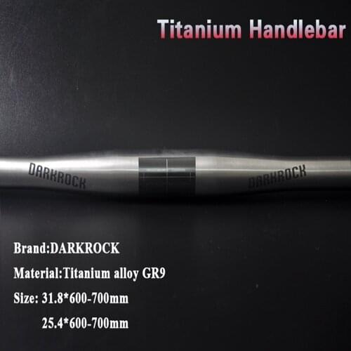DARKROCK mountain bike titanium alloy road bike titanium handlebar 31.8 or 25.4 * 600/620/640/660/680/700/720mm customized