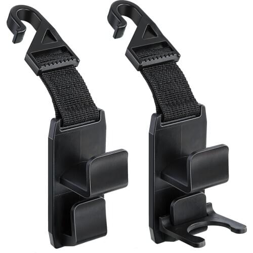4pcs Car Backseat Headrest Hook Vehicle Universal Car Organizer Storage Hanger For Coats Handbag Backpack Fits Most Of Vehicle