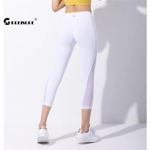 CHRLEISURE Mesh Sport Leggings Sexy Peach Hip High Waist Hip Lift Breathable Quick Dry Yoga Pants Tight Gym Fitness Sportswear