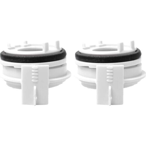 Easy Install Safety 2Pcs Bulbs Holder Adapters H7 HID White