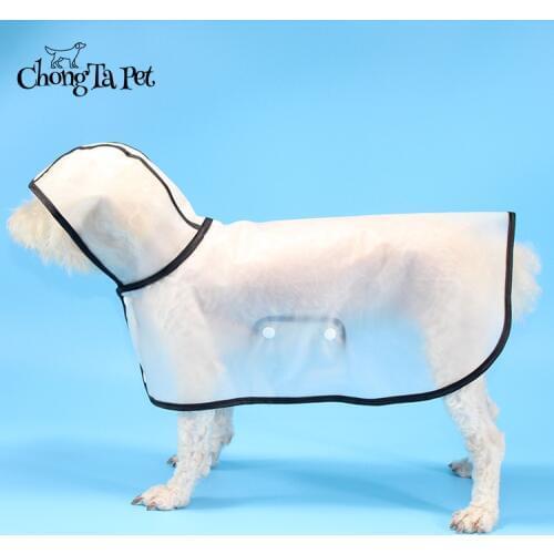 Lightweight Dog Poncho Raincoat Dog Clothes 4 Small Dogs Hooded Pet Transparent Dog Raincoat Pet Clothes Waterproof Pet