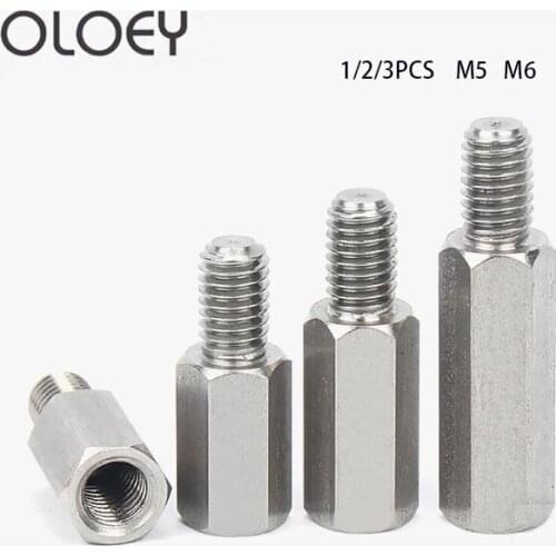 M5 M6 Stainless Steel Screw Column Single Head Hexagonal Column Yin And Yang Isolation Column Hexagonal Junction Column