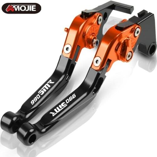 Motorcycle CNC Adjustable Extendable Foldable Brake Clutch Levers Handbrake 990 SMR For 990SMR 2009 2010 2011 2012 2013