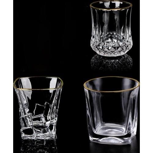 Set of 2 top quality crystal whiskey wine glass for party club beer drinking glass cups 200901-21