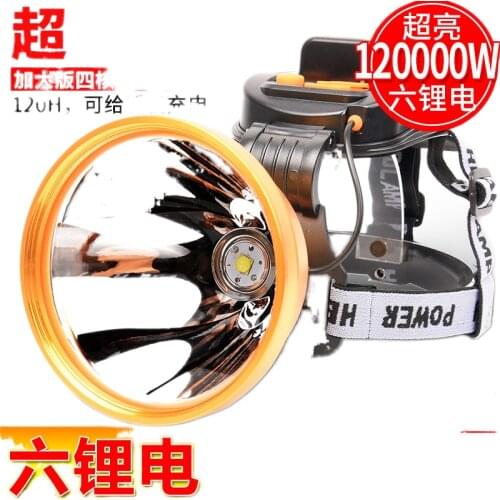 2021LED bright headlight glare charging long-range quad-core P100 hernia P90 headset fishing night fishing lamp