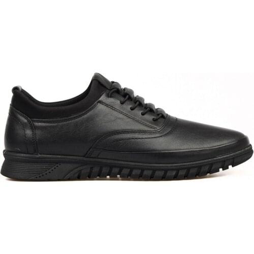 FootCourt Black Leather Mens Casual Shoes Lace-Up Sports Fashion New etor Sneakers Men Footwear New Season Shoe Designers shoes
