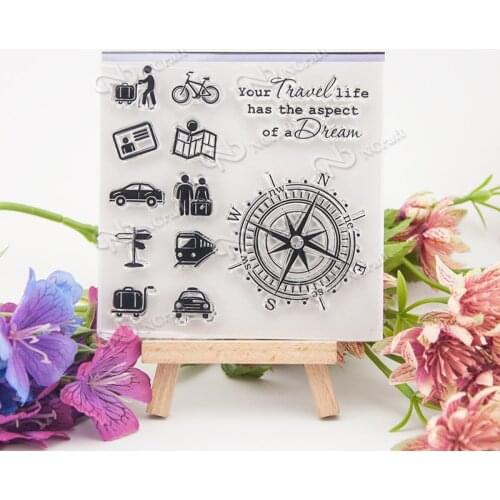 Clear Stamps Scrapbook Card album paper craft handmade silicon rubber roller transparent stamps