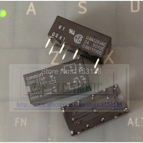 RELAY G6A-274P-ST40-5V G6A-274P-ST40 5VDC G6A-274P-ST40-5VDC G6A-274P -ST40 5VDC G6A-274P-ST40-DC5V New Original 10PCS/Lot