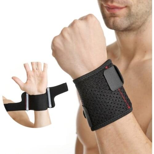 1PCS Sports Wristband Support Adjustable Spring Wrist Band Pressure Winding Fitness Weightlifting Basketball Wrist Protective