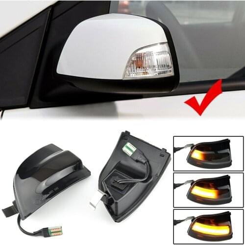LED Dynamic Rearview Mirror Lamp Turn Signal Light Blinker For Focus 2 MK2 2004-2008 Ford C-MAX 2003-2007 2007-2010 Car Styling