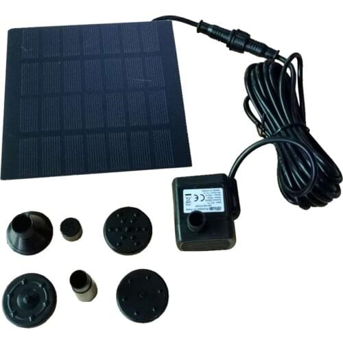Solar Powered Water Fountain Pool Pond Water Sprinkler Sprayer with Water Pump & 3 Spray Heads for Pool Pond Garden