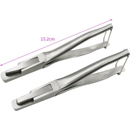 1 Pcs Pig Ear Tag Pliers Ear Tongs Pliers Missing Pig Stainless Steel U-shaped And V-shaped Equipment Farm Animals