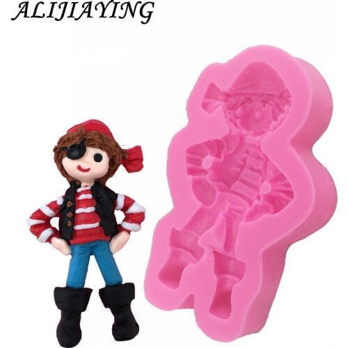 1Pcs Boy Silicone Cake Mold Party Wedding Fondant Cake Decorating Tools Sugar Paste Chocolate Clay Candy Molds D0823