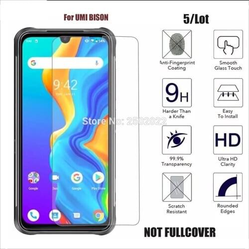 10PCS/lot 0.3mm 9H Premium 2.5D Curved Edge Tempered Glass For UMI Bison Screen Protector Film
