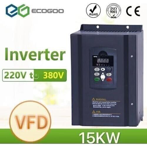 15KW 220V AC Variable Frequency Drive VFD Inverter for 3 phase 380V 11KW spindle 11000W 10000W vfd for cnc driver