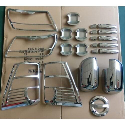 2005-2014 For Suzuki Grand Vitara JT 22PCS ABS Chrome plated trim accessories plated Car Handle Bowl Mirror cover